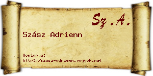 Szász Adrienn névjegykártya